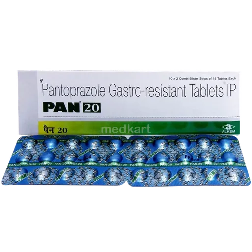 pan 20mg tablet 15's